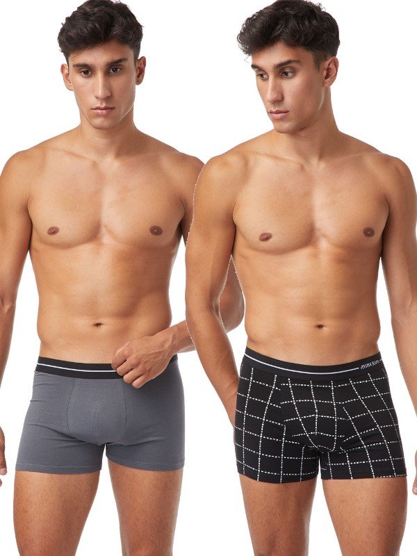 Boxer Μινέρβα 2 τεμ. Ανθρακί/Μαύρο