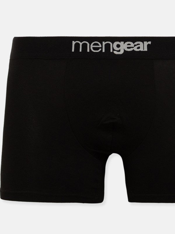 Boxer Μινέρβα Mengear 2 τεμ. Μαύρο/Μαύρο Εμπριμέ - Image 2