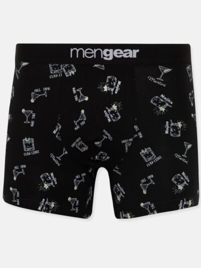 Alternative view of Boxer Μινέρβα Mengear 2 τεμ.  Μαύρο/All Over