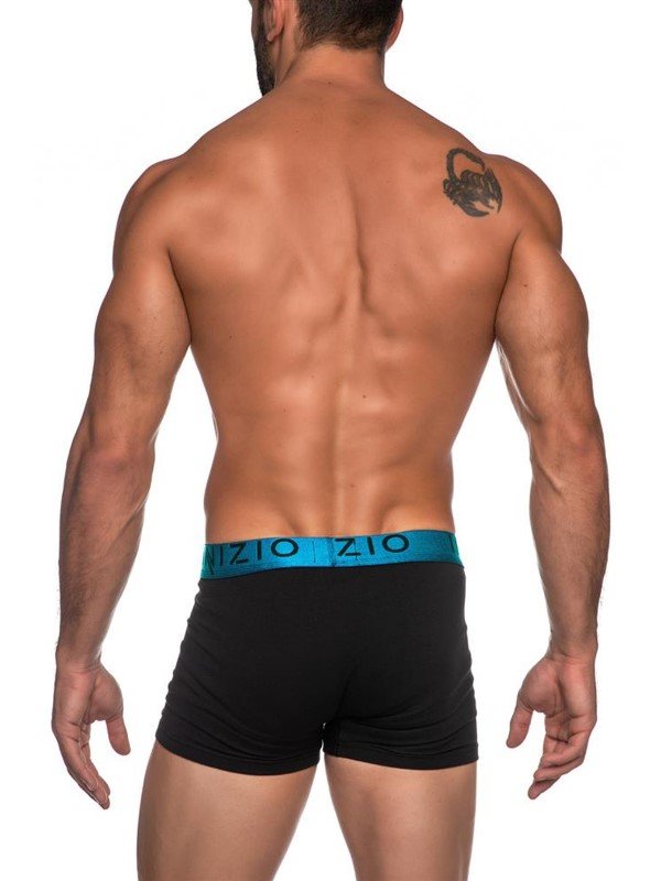 Ανδρικά Boxer Inizio 2 τεμ. Mαύρο/Mαύρο(Τυρκουάζ) - Image 3