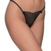 Tanga String Λύκρα Milena by Paris Μαύρο - Image 2