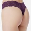 Minerva Corgelia Thong Ελαστική Δαντέλα Μωβ - Image 2