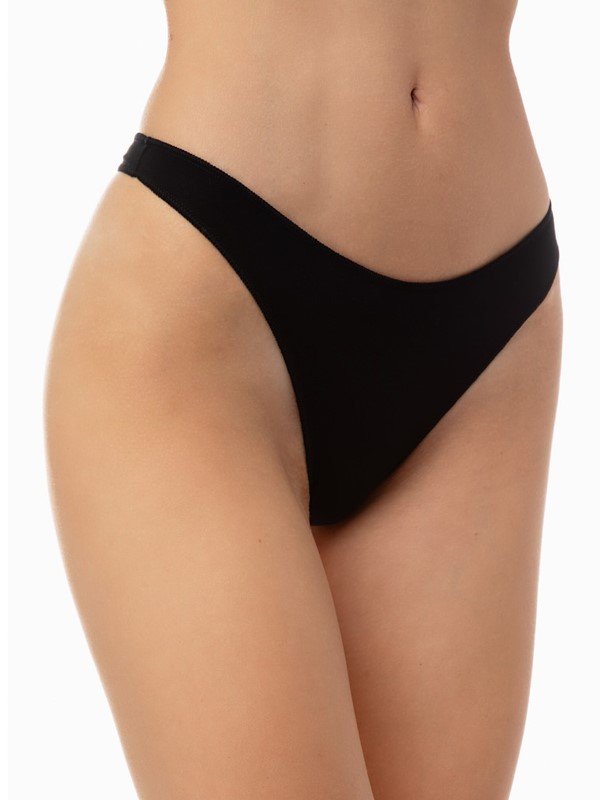 Minerva Fimelle String 2 τεμ. Μαύρο - Image 2