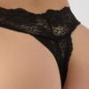 Minerva Thong Ελαστική Δαντέλα Μαύρο - Image 3