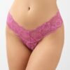 Minerva Thong Ελαστική Δαντέλα  Βιολετί