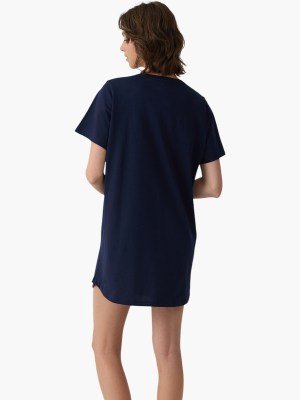 Νυχτικό Βoyfriend T-shirt Dress Μινέρβα Μαρίν - Image 3