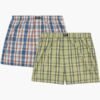Boxer ύφασμα Μινέρβα 2 τεμ. Khaki-Ciel