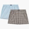 Boxer ύφασμα Μινέρβα 2 τεμ.  GREY-BLUE STIPE