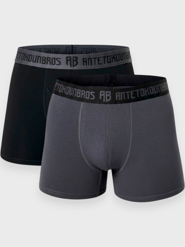 Boxer Antetokounbros 2 τεμ. Ανθρακί/Μαύρο