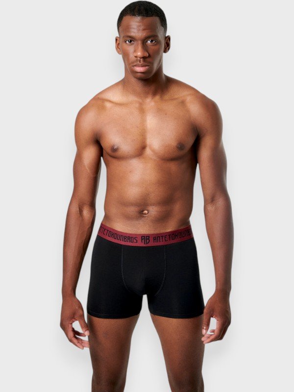 Boxer Antetokounbros 2 τεμ. Κόκκινο/Μαύρο - Image 4