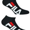 Κάλτσες Βαμβακερές Κοντές Fila 2 ζεύγη  Μαύρο