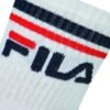 Κάλτσες Ημίκοντες Fila 3 ζεύγη Λευκό - Image 2