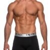 Ανδρικά Boxer Inizio 2 τεμ.  Mαύρο/Mαύρο(Ασημί) - Image 3