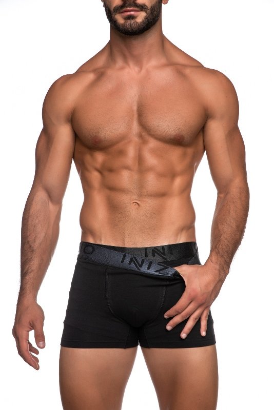 Ανδρικά Boxer Inizio 2 τεμ. Mαύρο/Mαύρο(Ανθρακί)