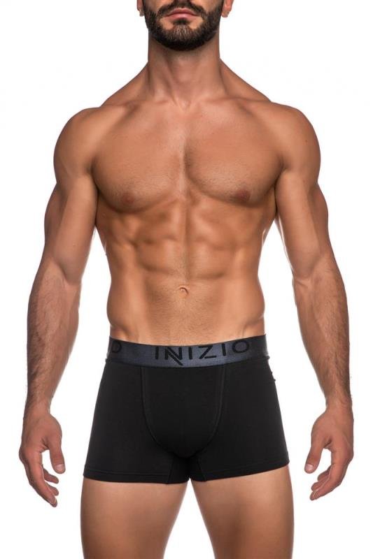 Ανδρικά Boxer Inizio 2 τεμ. Mαύρο/Mαύρο(Ανθρακί) - Image 3