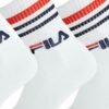 Βαμβακερές κάλτσες Fila 3 ζεύγη Λευκό - Image 5