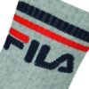 Κάλτσες Ημίκοντες Fila 3 ζεύγη Γκρι μελανζέ - Image 2