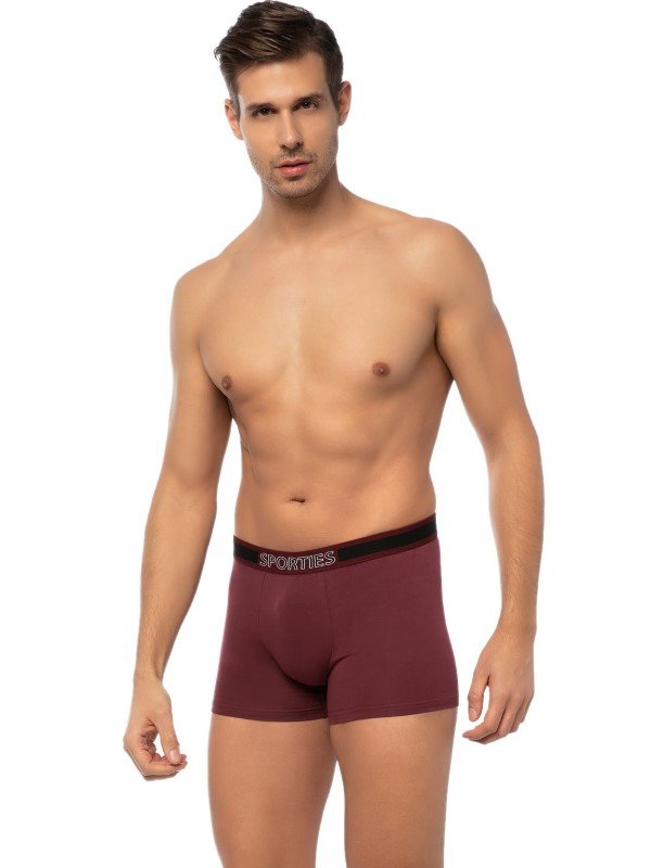 Boxer Μινέρβα 2 τεμ. Μαύρο/Wine - Image 4