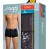 Boxer Sloggi Hipster 2 τεμ.  Ανθρακί/Ανθρακί με σχέδιο - Image 2