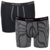 Boxer Sloggi Short 2 τεμ.  Μαύρο/Ριγέ
