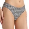 Μαγιό Bikini Slip Blu4u ‘SHELLS’  Μαύρο εμπριμέ - Image 2