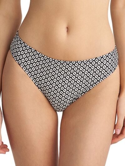 Μαγιό Bikini Slip Blu4u ‘SHELLS’ Μαύρο εμπριμέ
