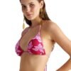 Μαγιό Τρίγωνο Top Blu4u Cup B 'COUTURE BLOOM'  Μπορντώ/ροζ εμπριμέ - Image 4