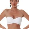 Μαγιό  Strapless  Top Bluepoint  Λευκό - Image 2